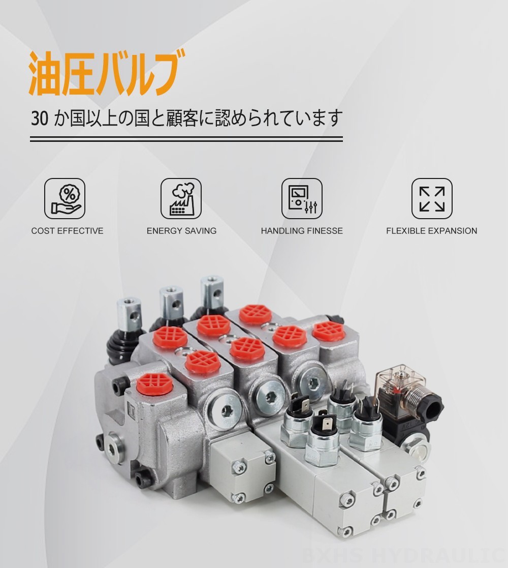 SD6マイクロスイッチ 手動 3スプール セクショナル方向弁
